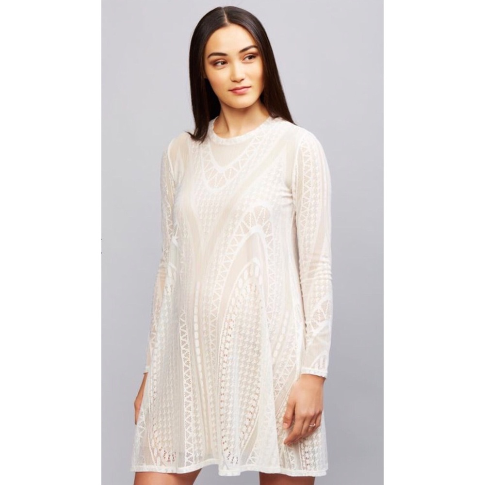 BCBG MAXARIA Cream Lace Dress